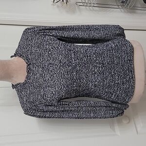 Express Printed Smocked Top, Size M, NEW with Tags, Black White, Gray